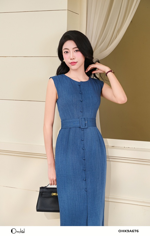 OHK9A676 - Đầm xước hàn
