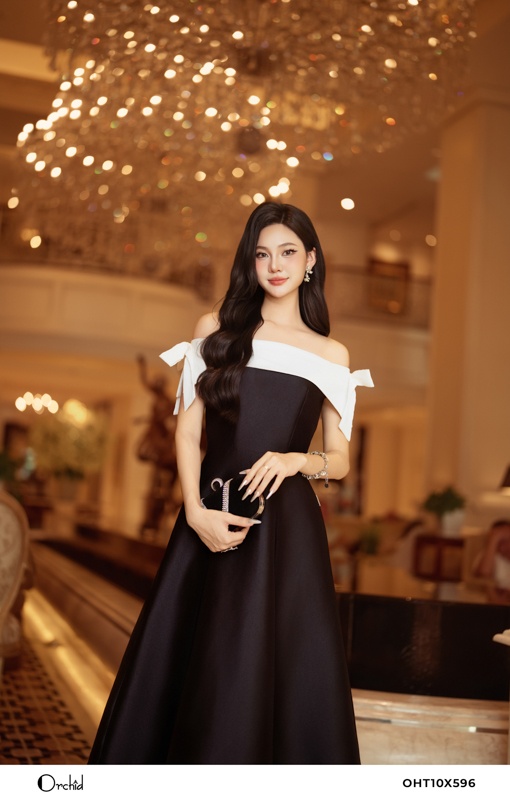 OHT10X596 - Đầm tafta