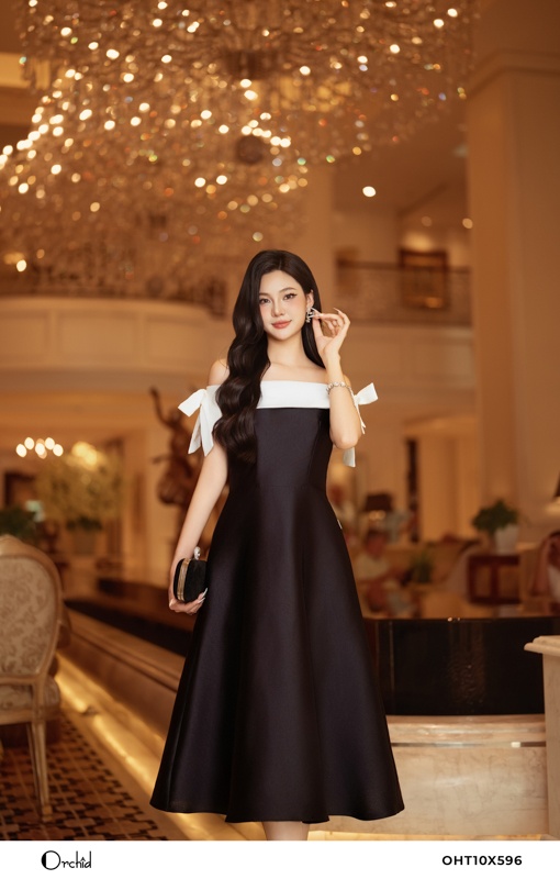 OHT10X596 - Đầm tafta
