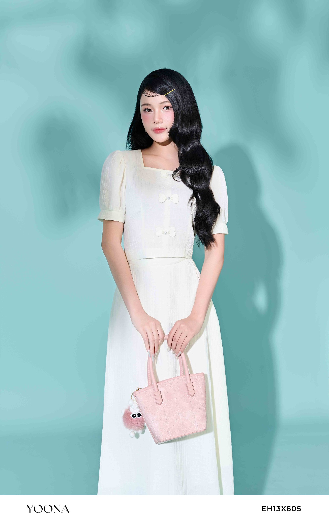 BDT9X746 - Đầm dạ tweed