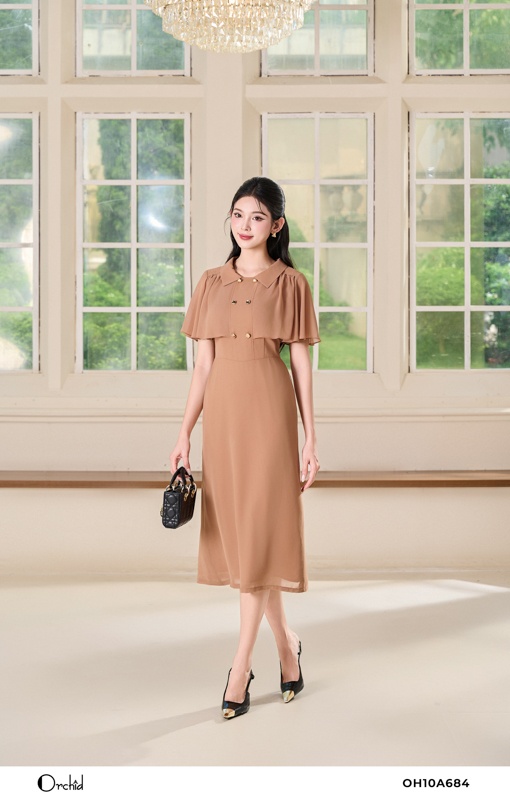 OH10A684 - Đầm voan ngựa