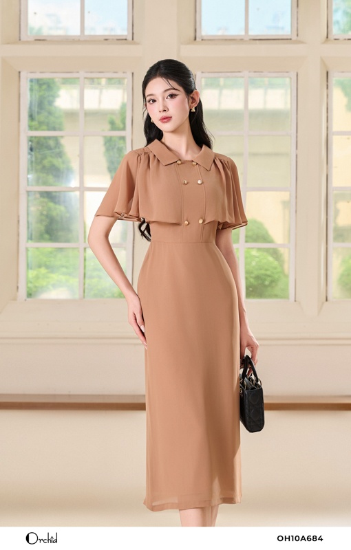 OH10A684 - Đầm voan ngựa