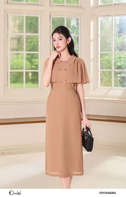 OH10A684 - Đầm voan ngựa