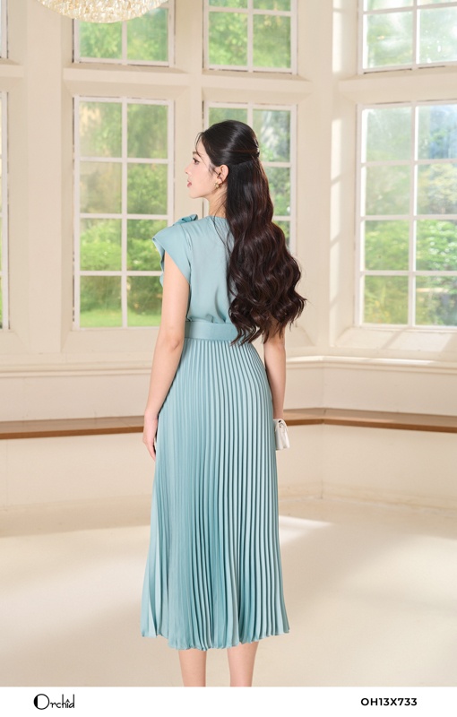 OH13X733 - Sét bộ lụa gân sóng dập ly