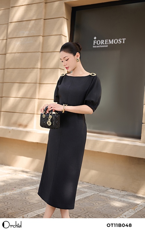 OT11B048 - Đầm twill silk