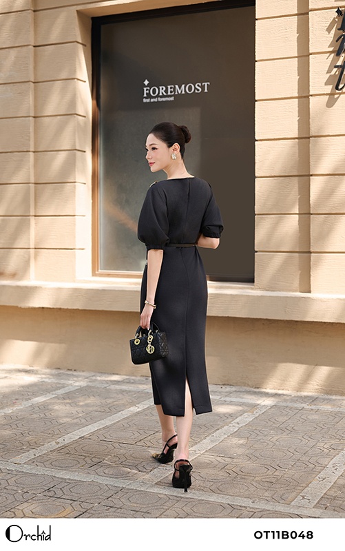 OT11B048 - Đầm twill silk