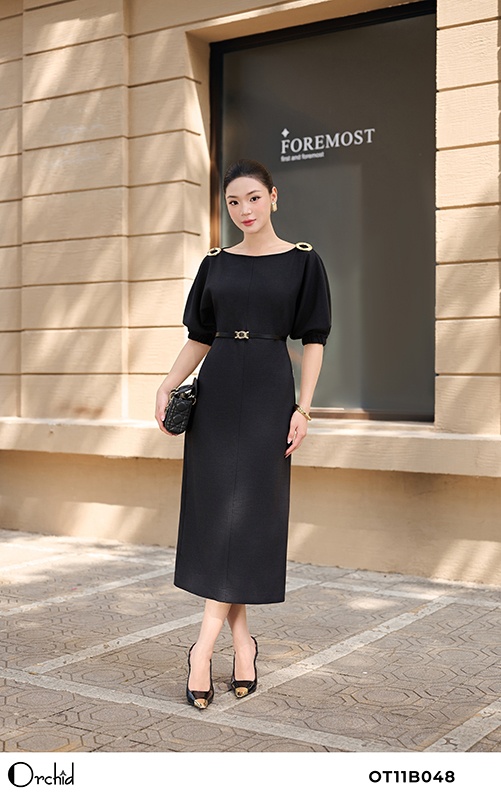OT11B048 - Đầm twill silk
