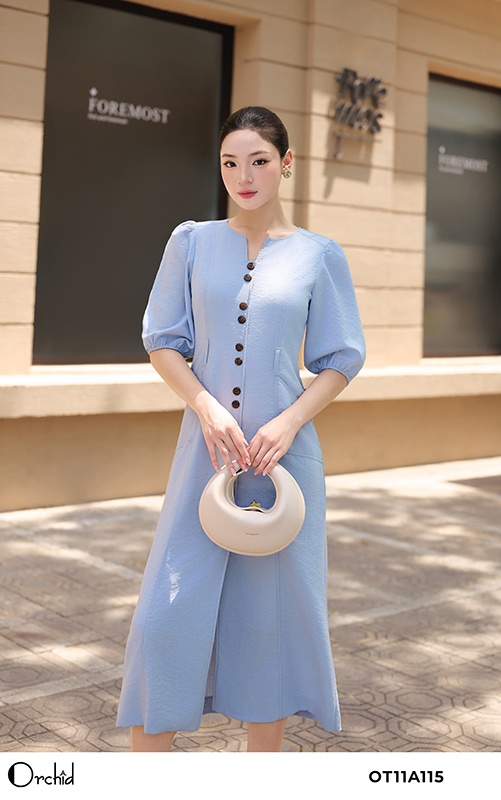 OT11A115 - Đầm đũi xước
