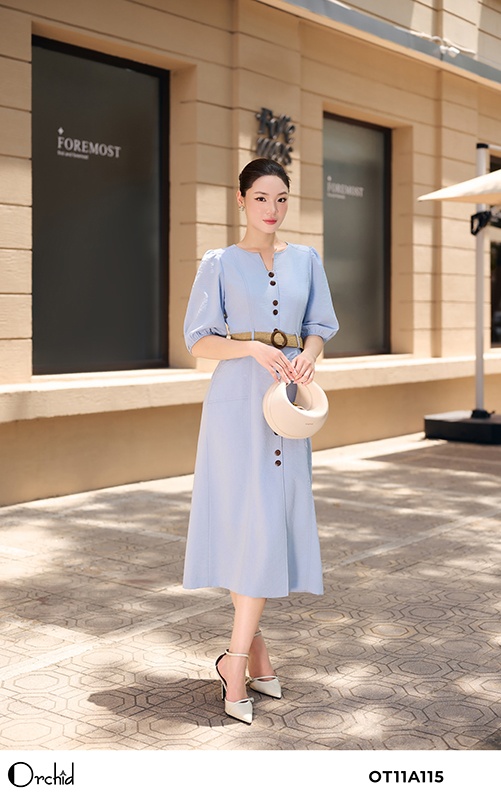 OT11A115 - Đầm đũi xước