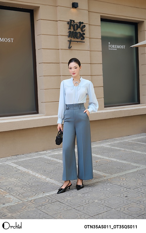 OT35QS011 - Quần chéo gân pháp