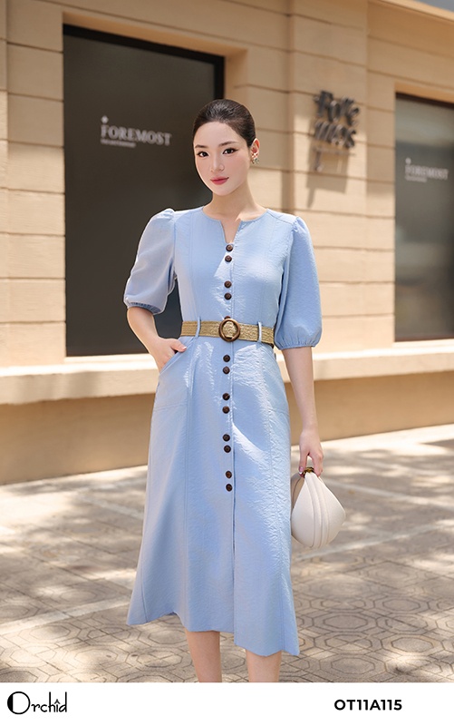 OT11A115 - Đầm đũi xước