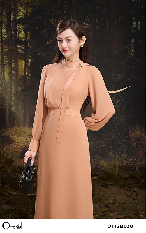 OT12B038 - Đầm voan ngựa