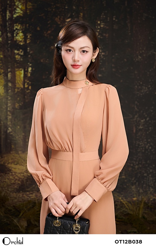 OT12B038 - Đầm voan ngựa