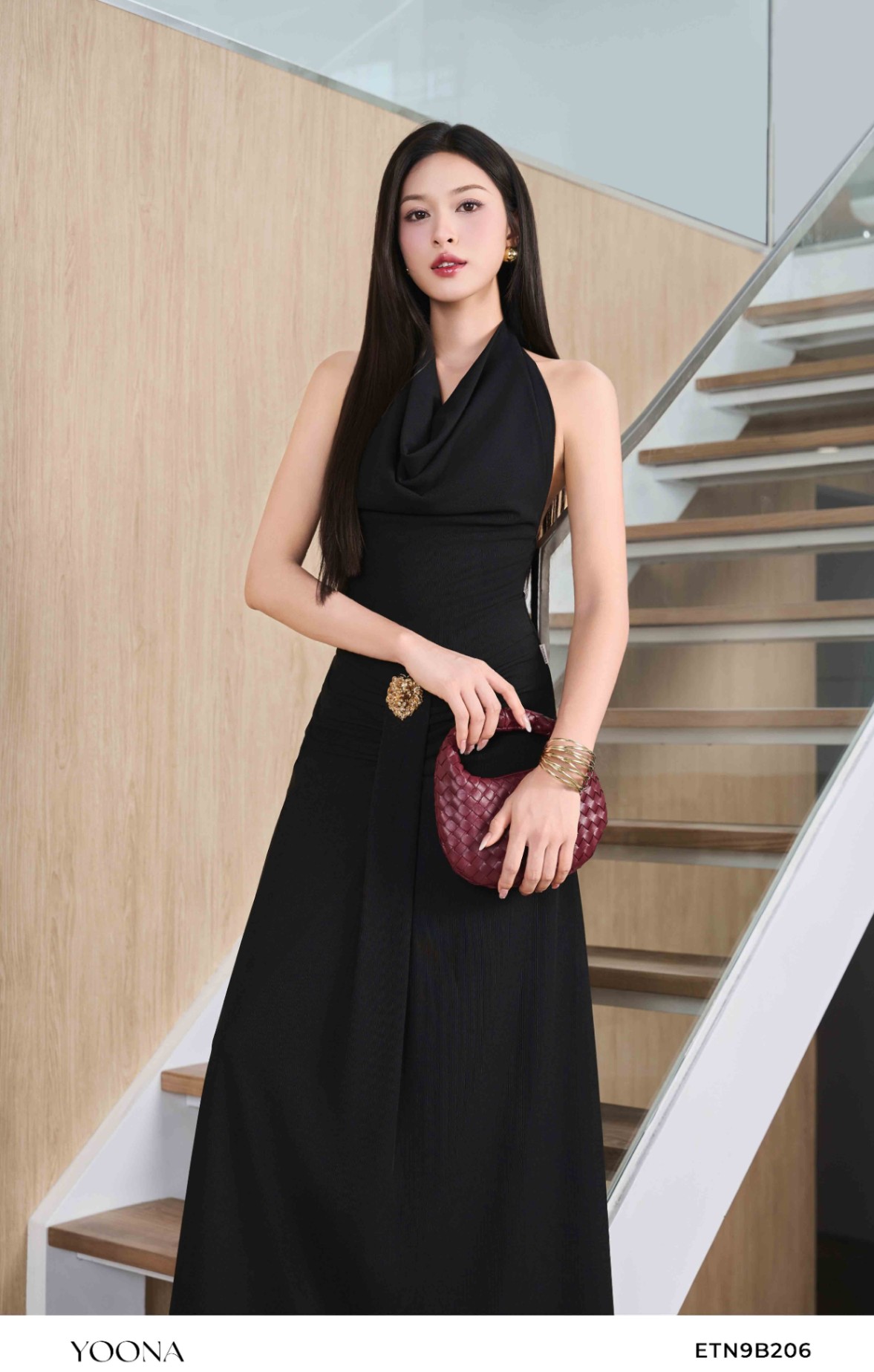 OH10X115 - Đầm tơ hoa