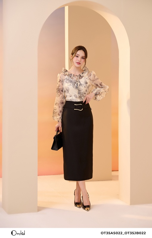 OT35JB022 - Juyp twill silk chéo