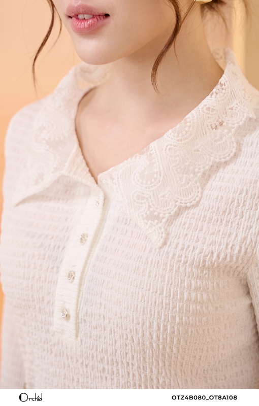 OTZ4B080 - Áo cotton thun xốp nhăn sóng