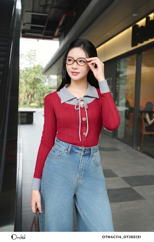 OTN4C114 - Áo len vặn thừng