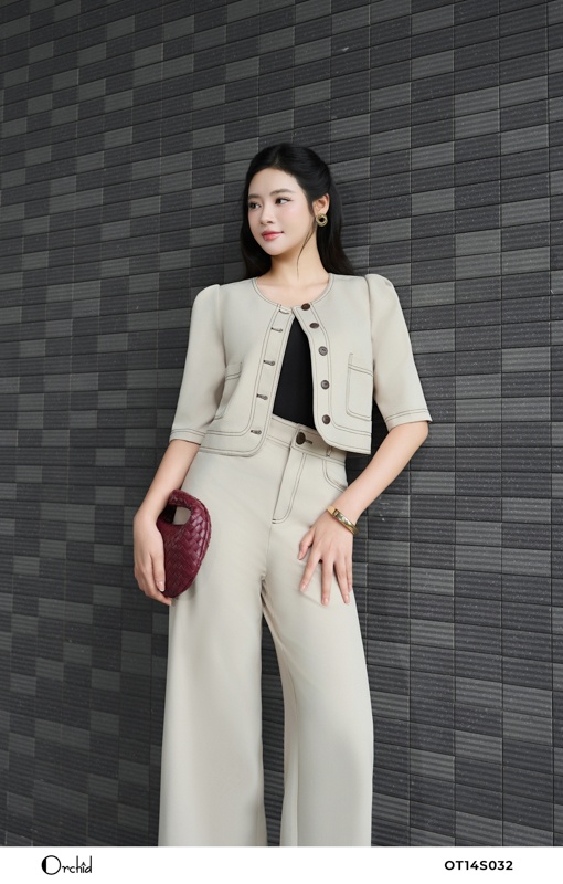 OT14S032 - Sét bộ twill silk xước
