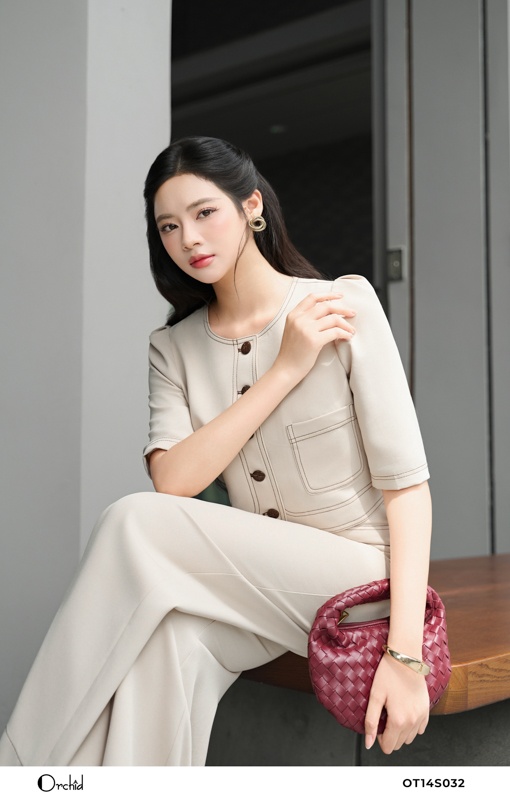 OT14S032 - Sét bộ twill silk xước