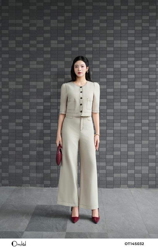 OT14S032 - Sét bộ twill silk xước