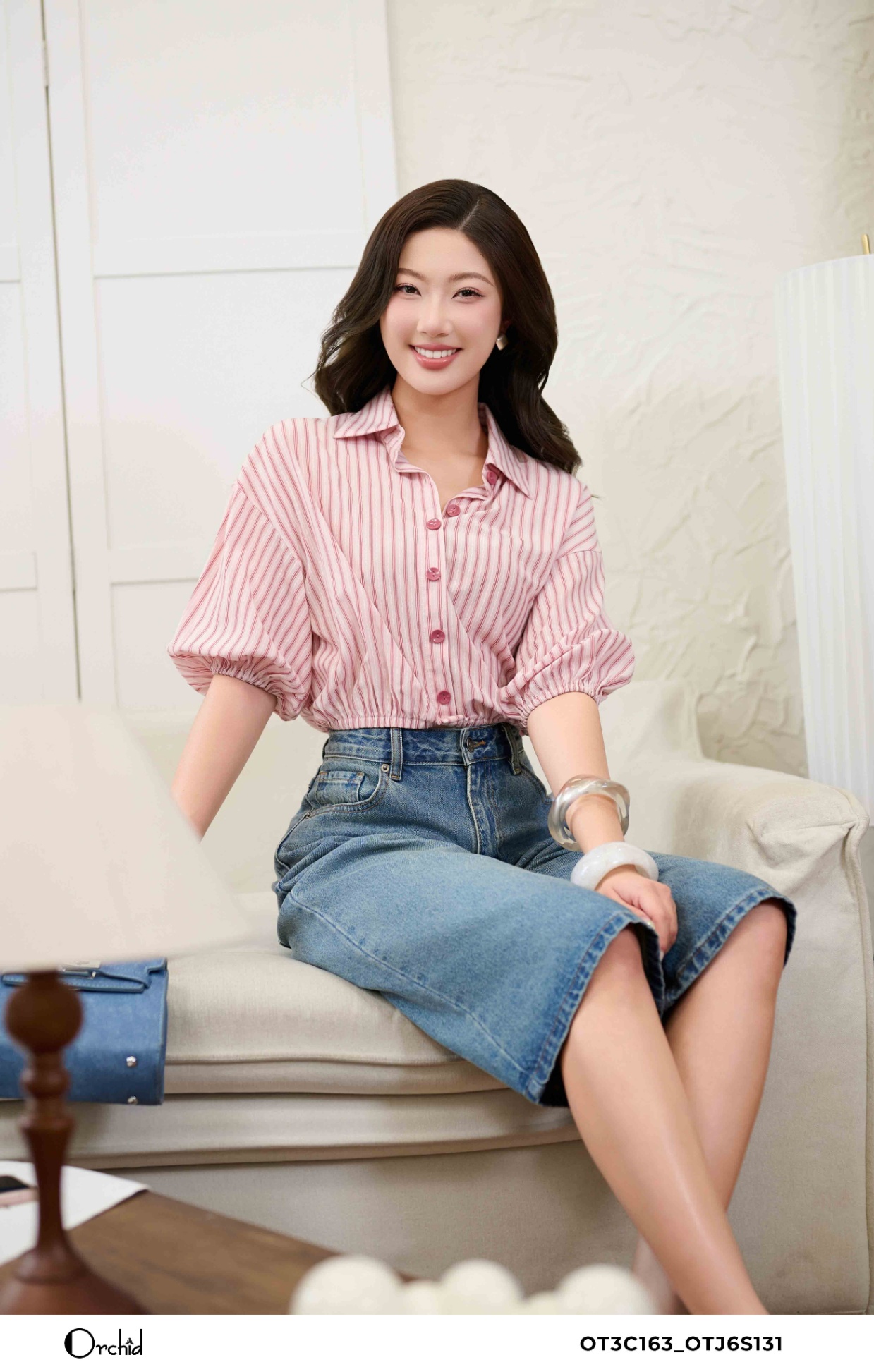 OT3C163 - Thô kẻ sọc