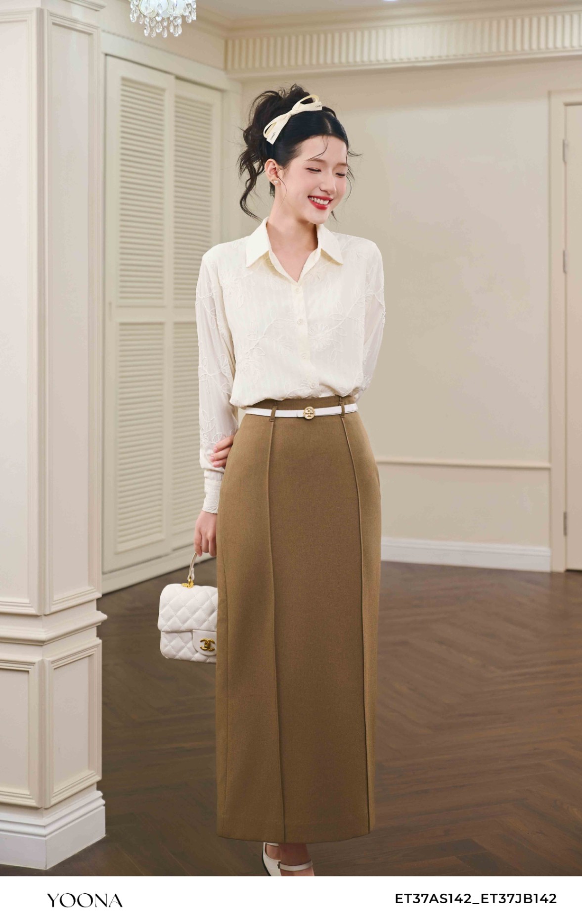 OH8B255 - Juyp twill silk chéo kẻ