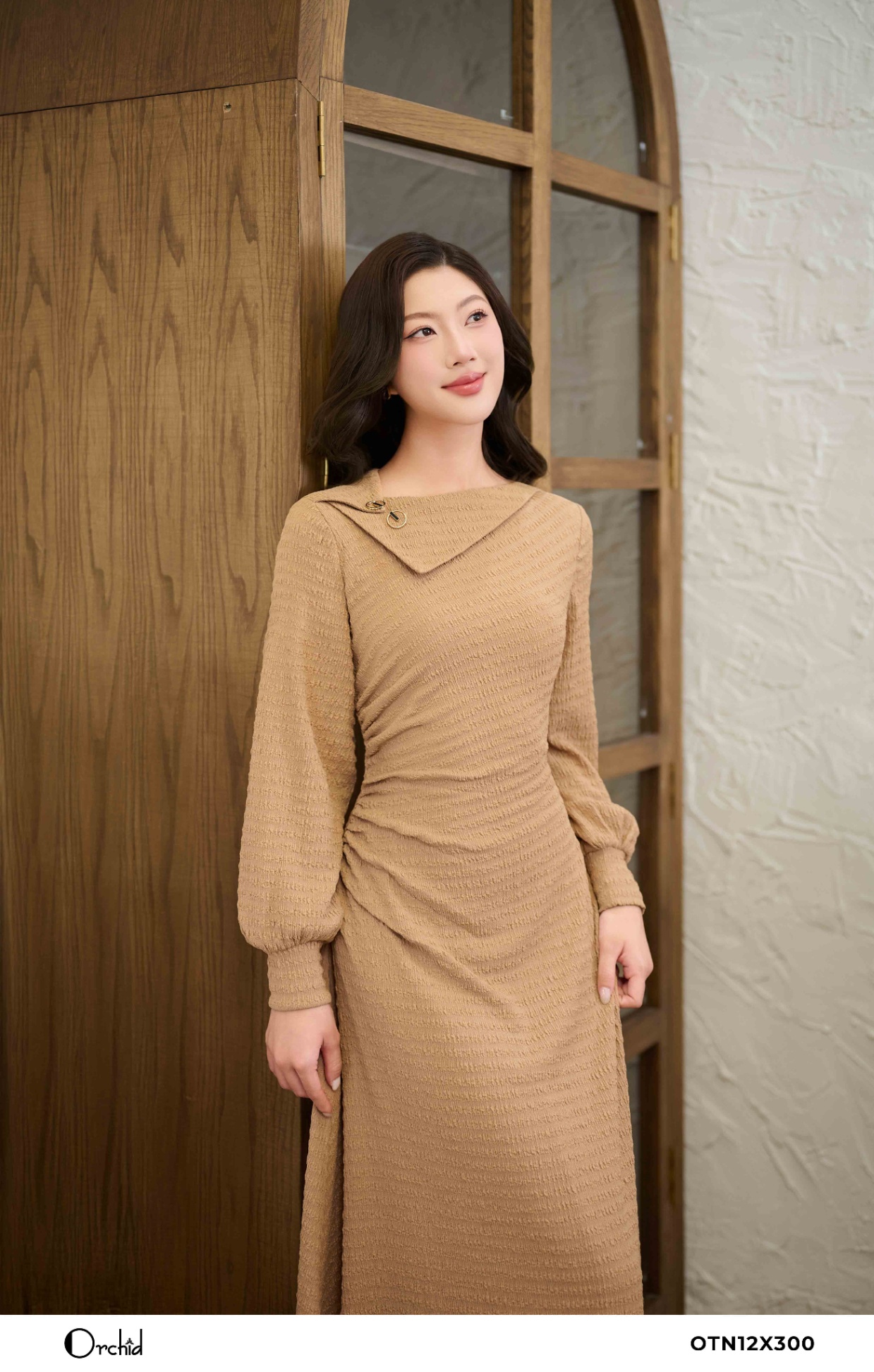 OTN12X300 - Đầm cotton xốp sóng