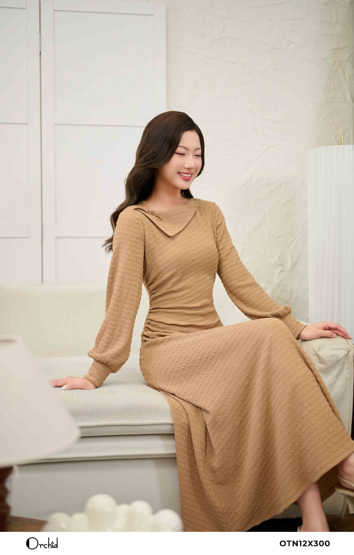 OTN12X300 - Đầm cotton xốp sóng