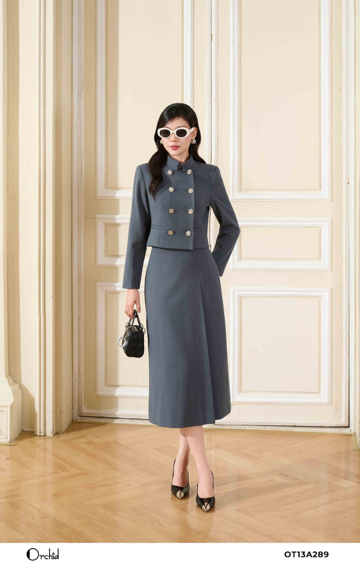 OT13A289 - Bộ twill silk chéo