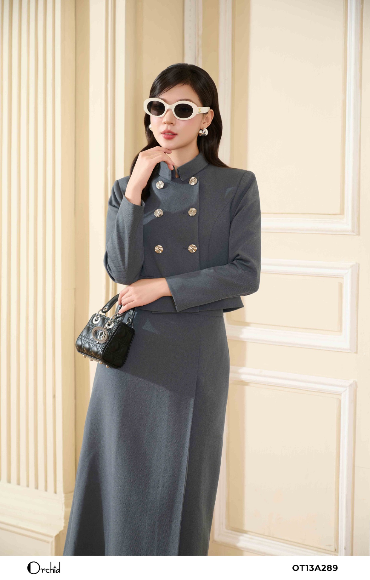 OT13A289 - Bộ twill silk chéo