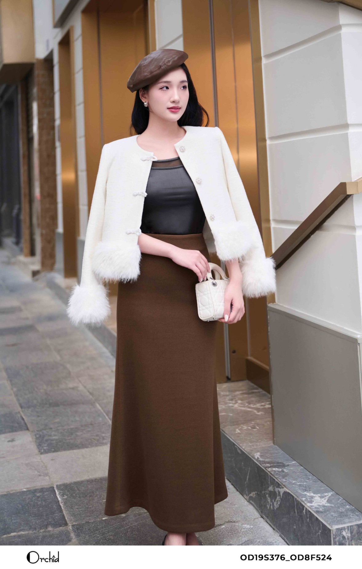 OD19S376 - Áo khoác dạ tweed