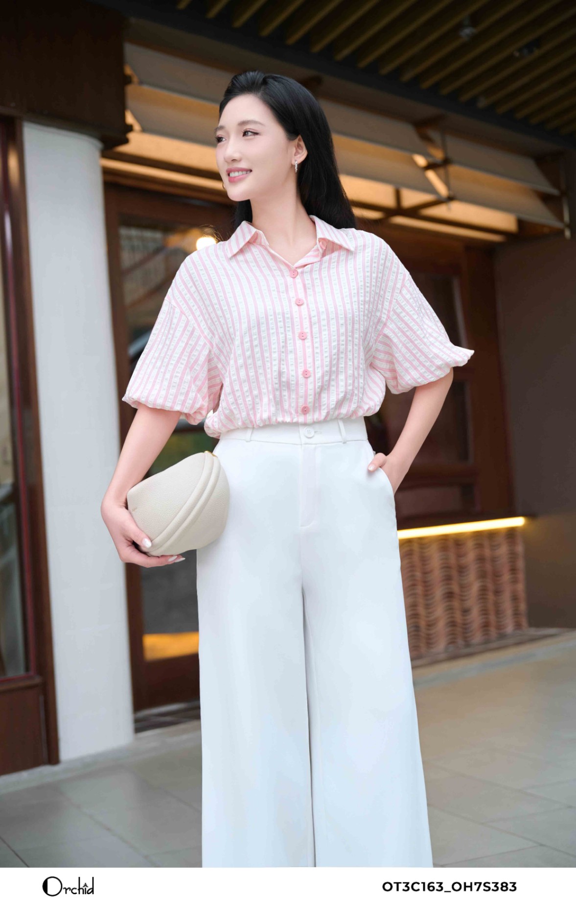 OT3C163 - Thô kẻ sọc