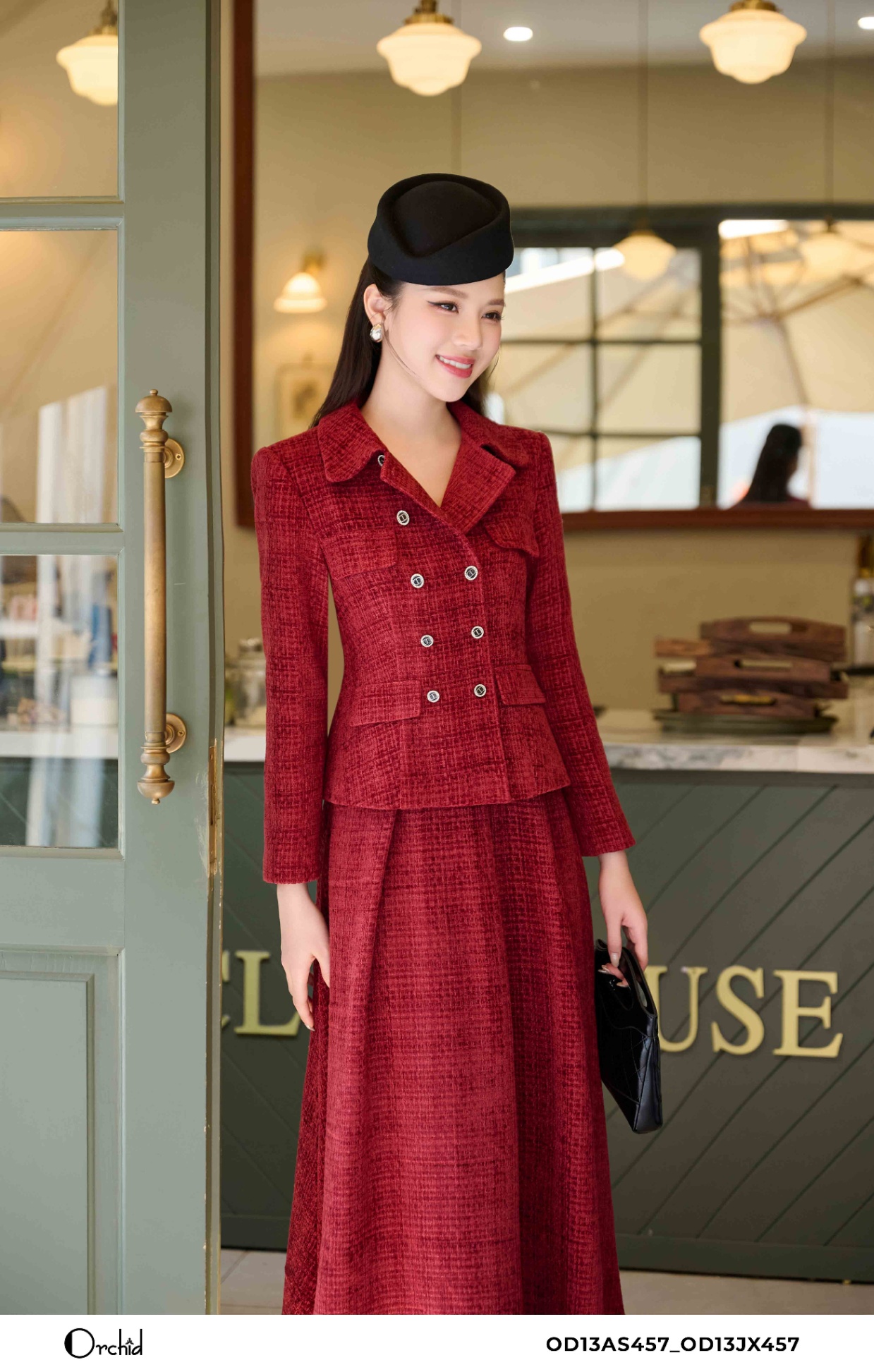 OD13AS457 - Bộ tweed nhung