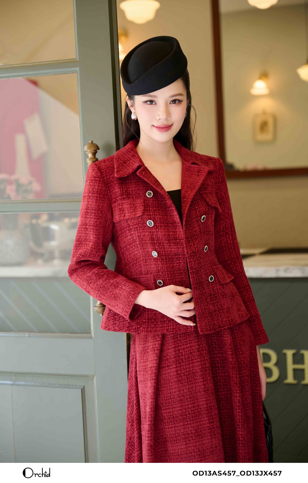 OD13AS457 - Bộ tweed nhung