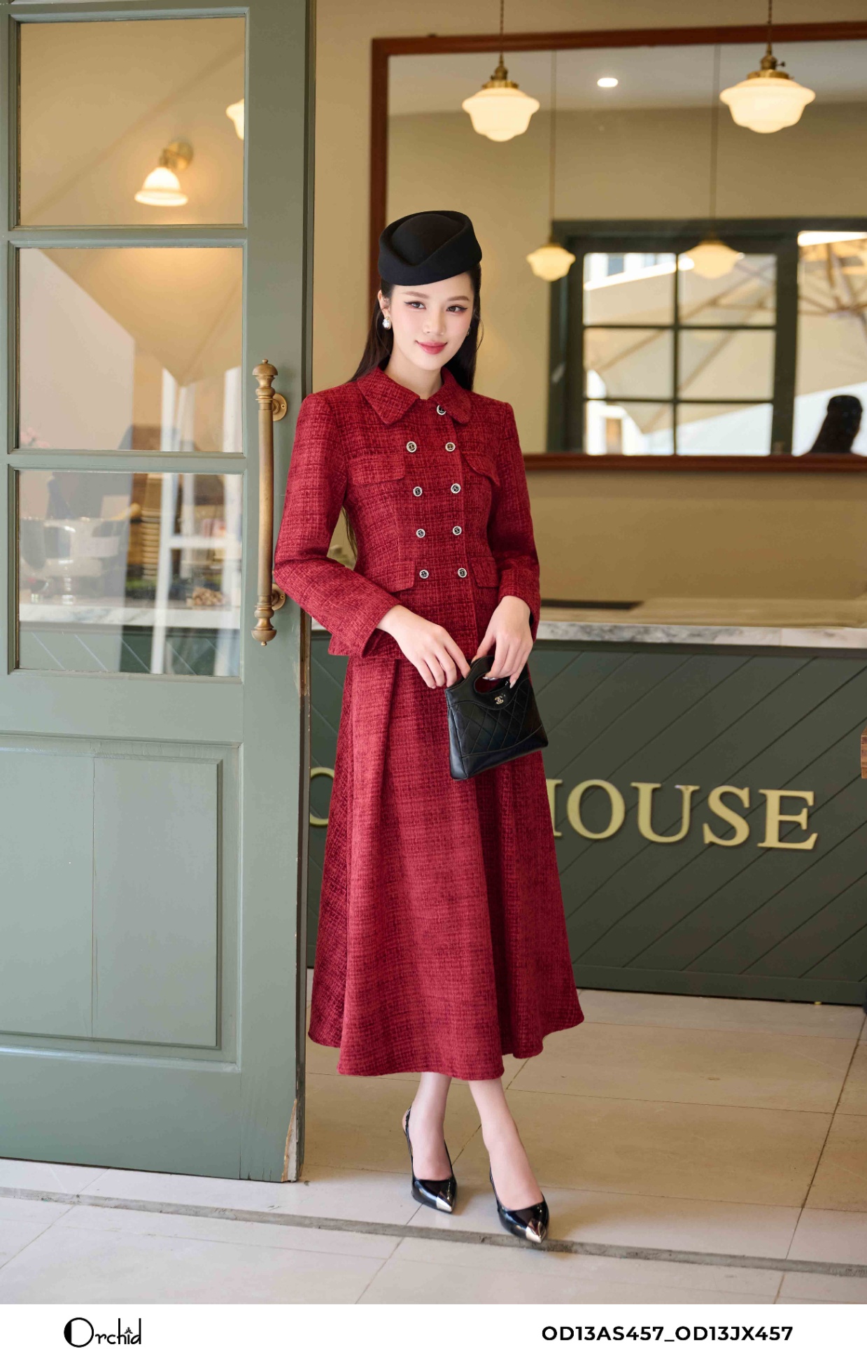 OD13AS457 - Bộ tweed nhung