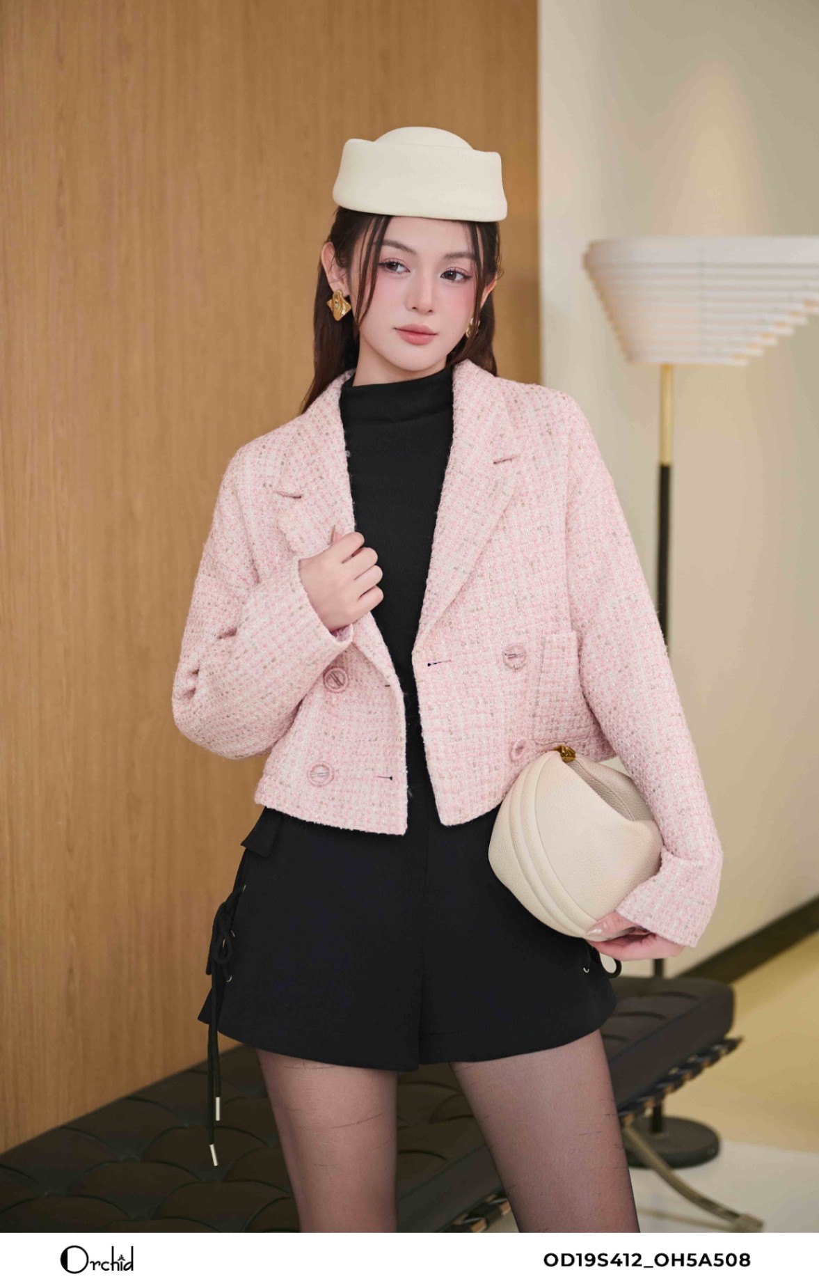 OD19S412 - Áo khoác dạ tweed