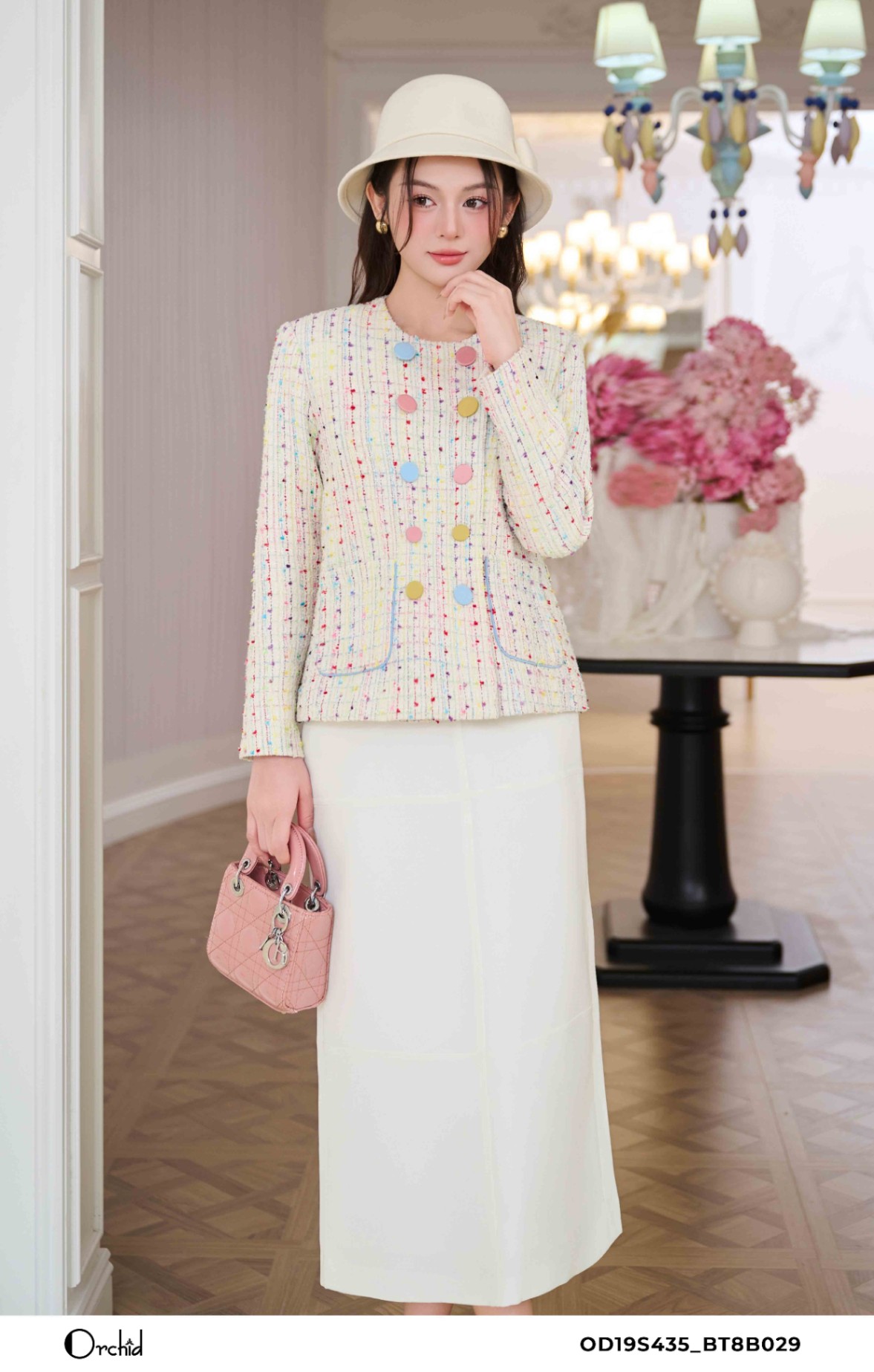 OD19S435 - Áo khoác dạ tweed