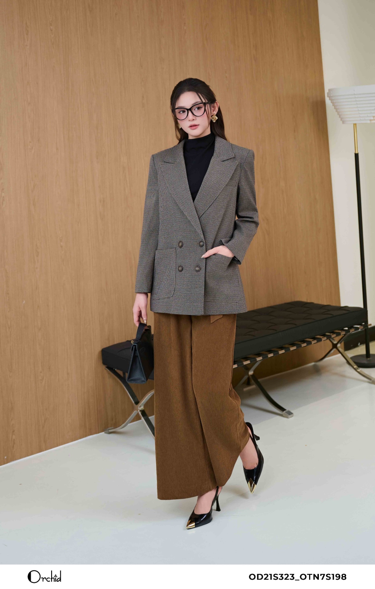 OD21S323 - Áo khoác twill silk