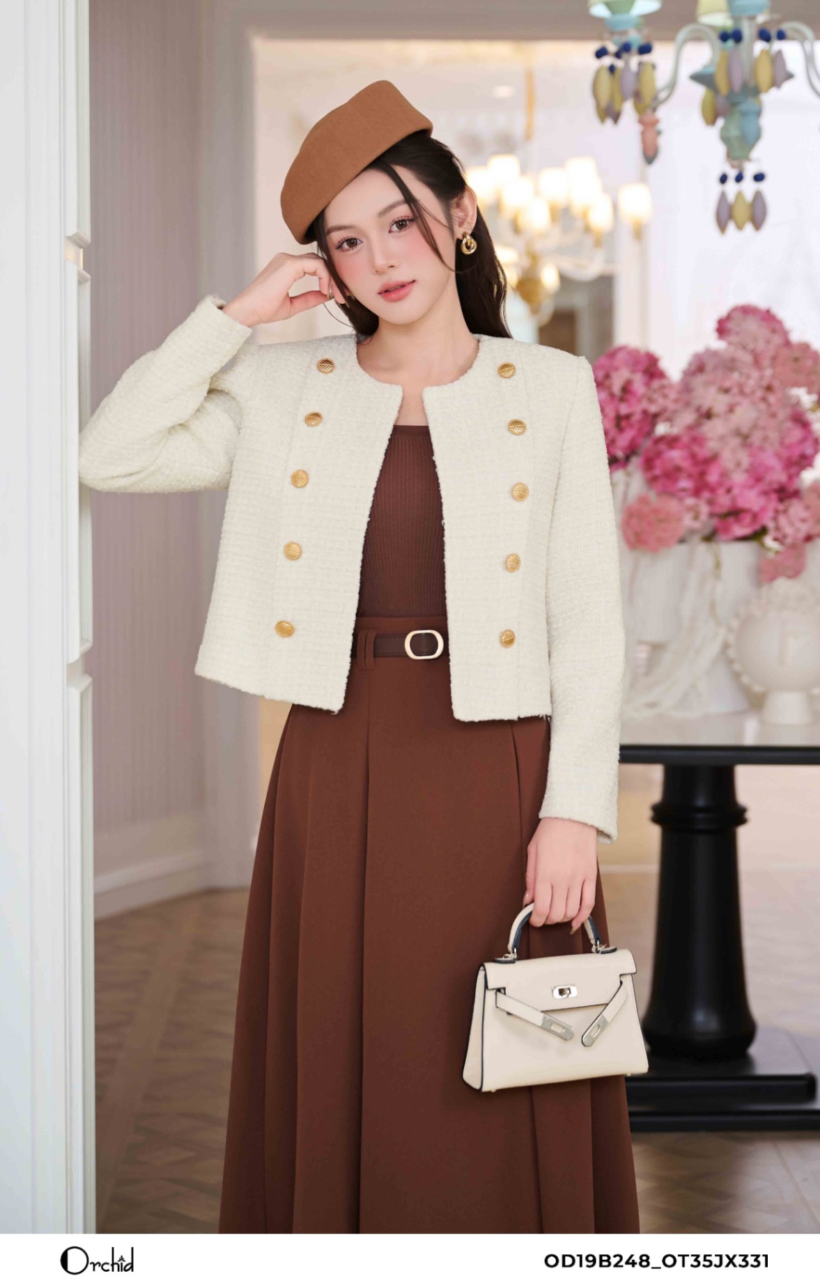OD19B248 - Áo khoác dạ tweed