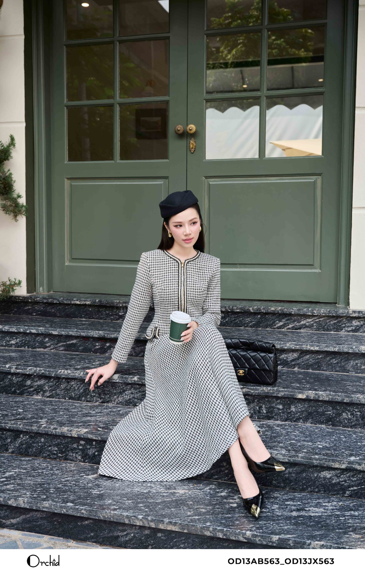 OD13AB563 - Bộ dạ tweed