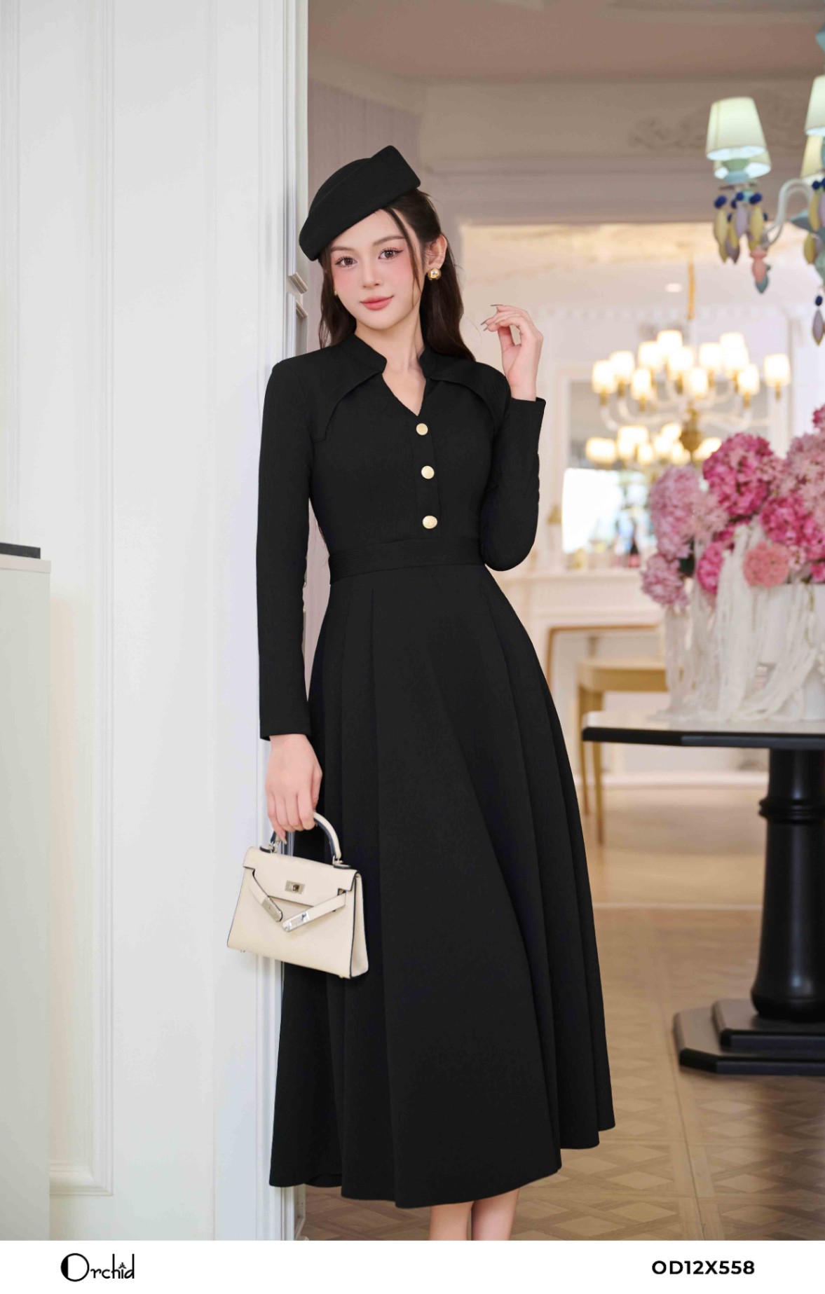 OD12X558 - Đầm len sóng