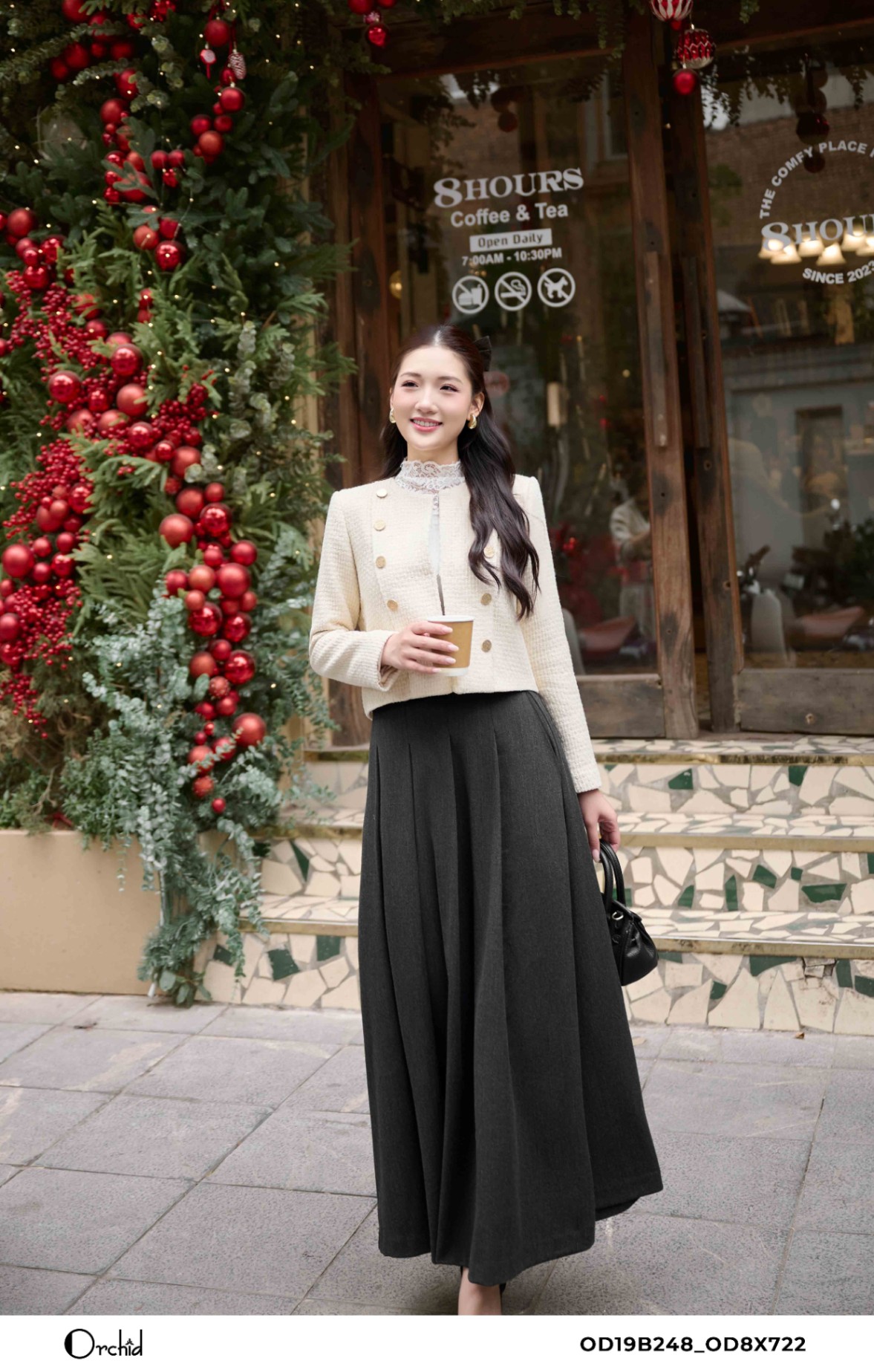 OD19B248 - Áo khoác dạ tweed