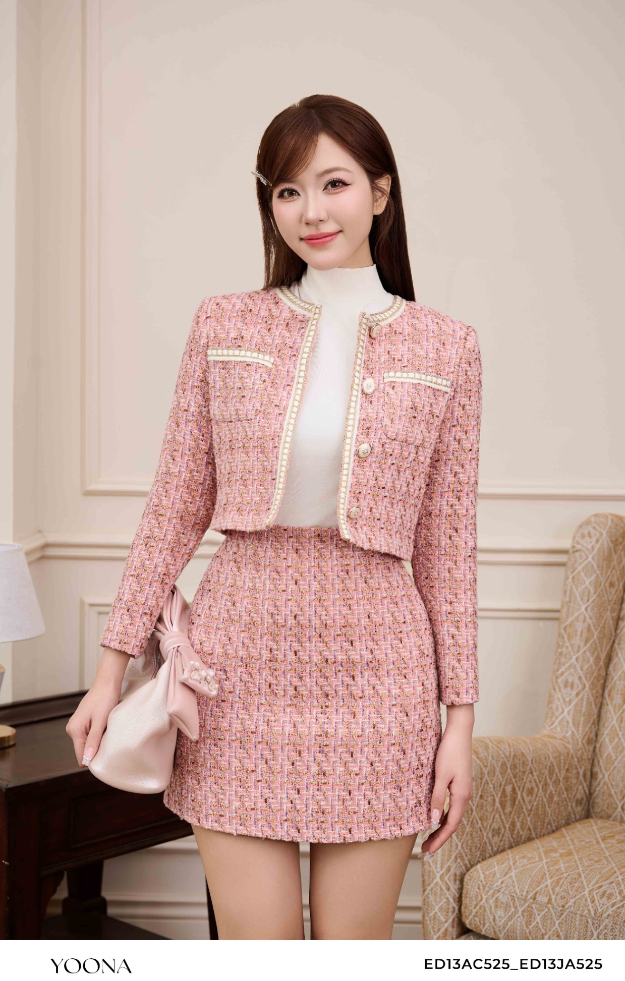 OHB9X496 - Đầm tơ