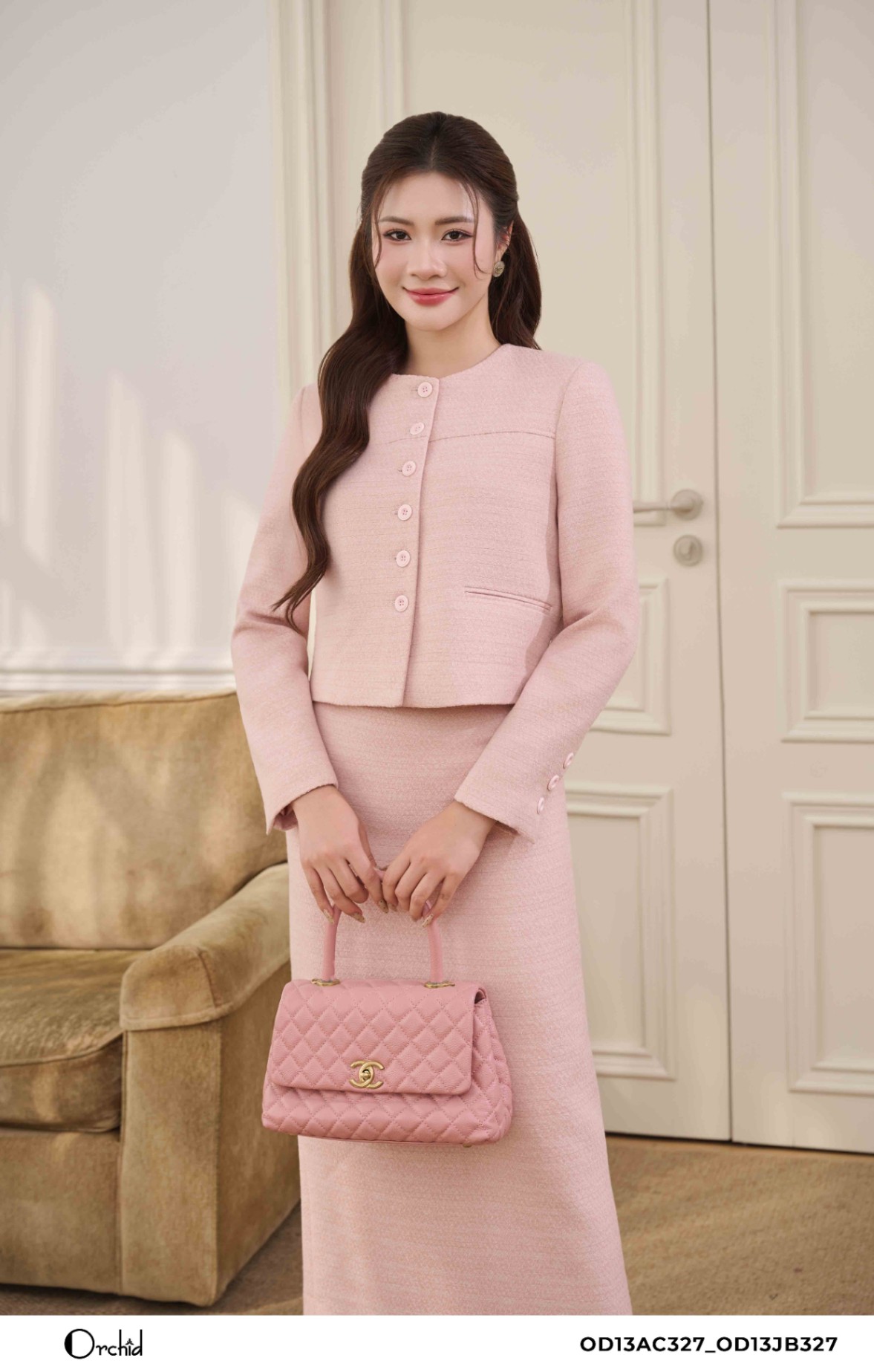 OD13AC327 - Bộ dạ tweed