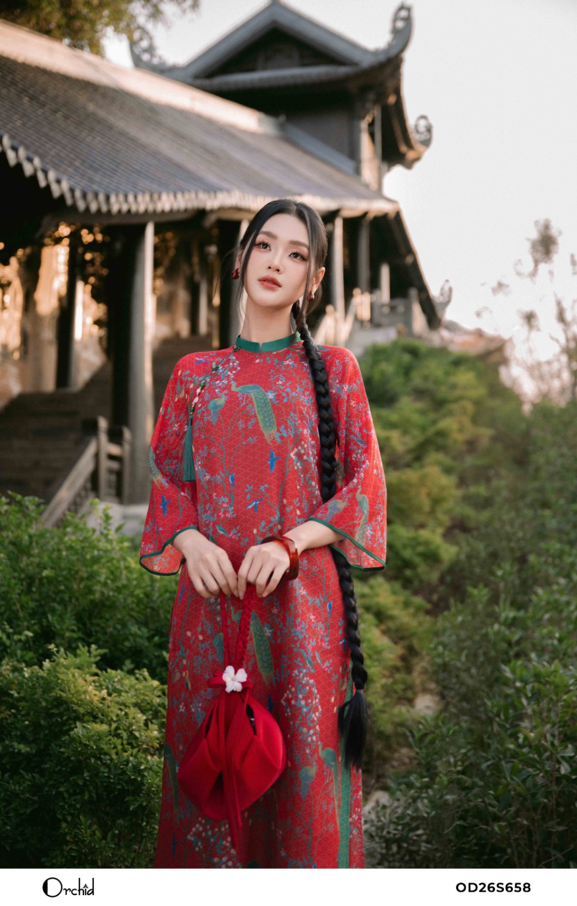 OD26S658 - Sét bộ tơ ánh in họa tiết