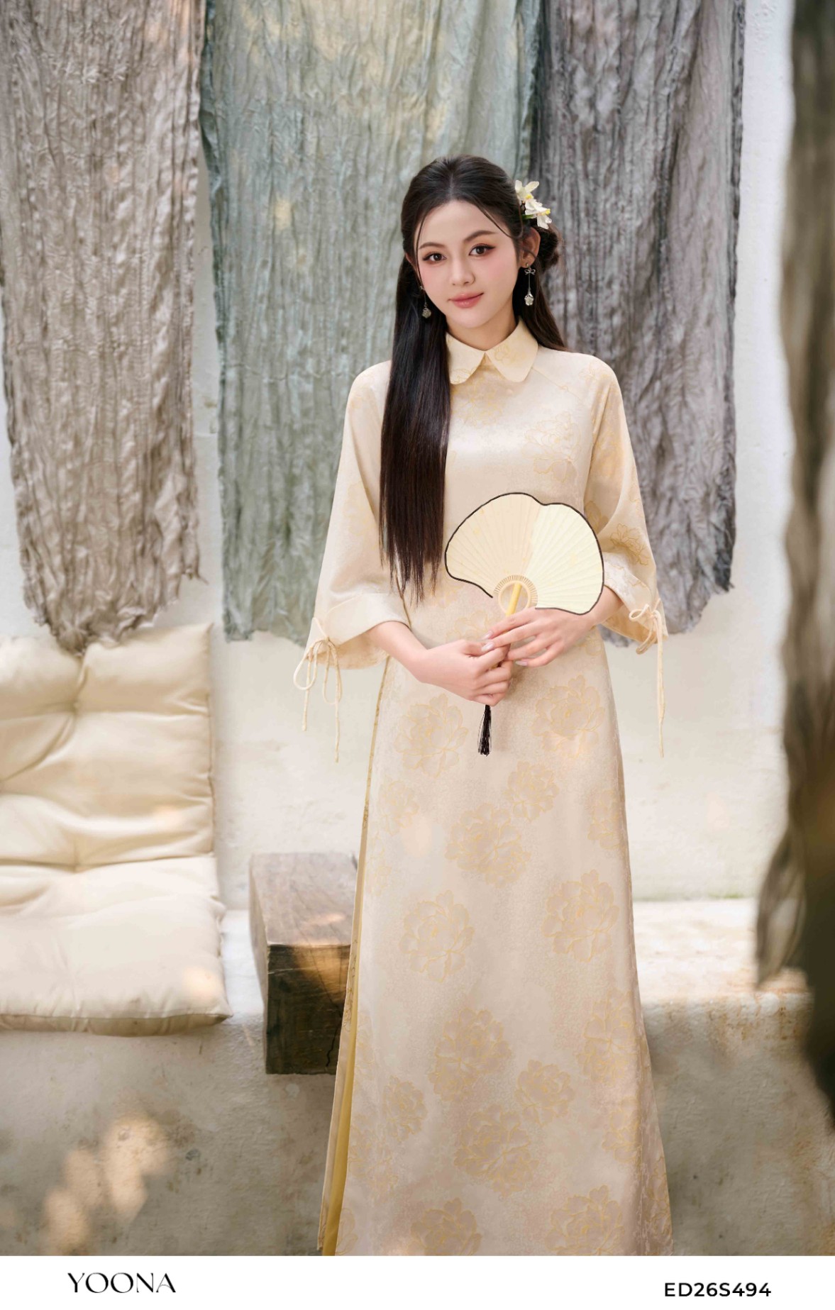 OH7S569 - Quần twill silk gạo - M - Đen