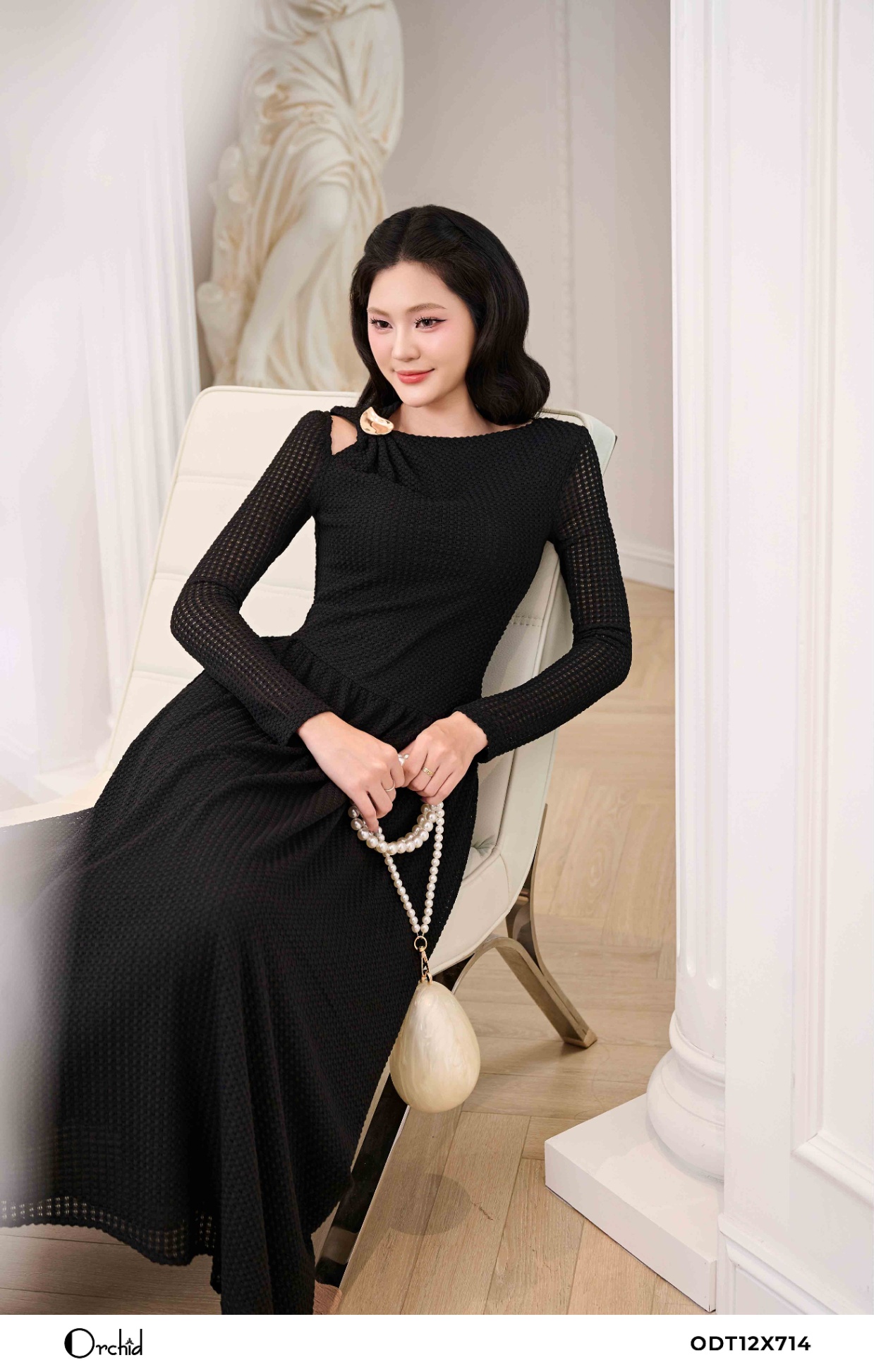 ODT12X714 - Đầm ren xốp