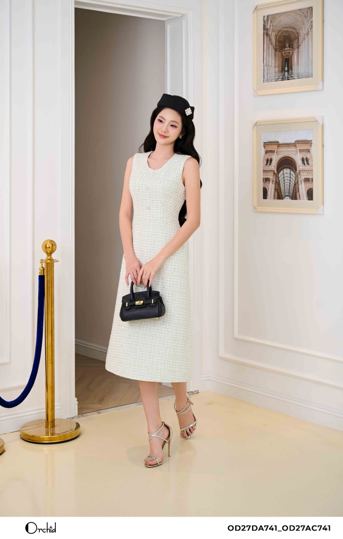 OD27DA741 - Sét bộ dạ tweed kim tuyến