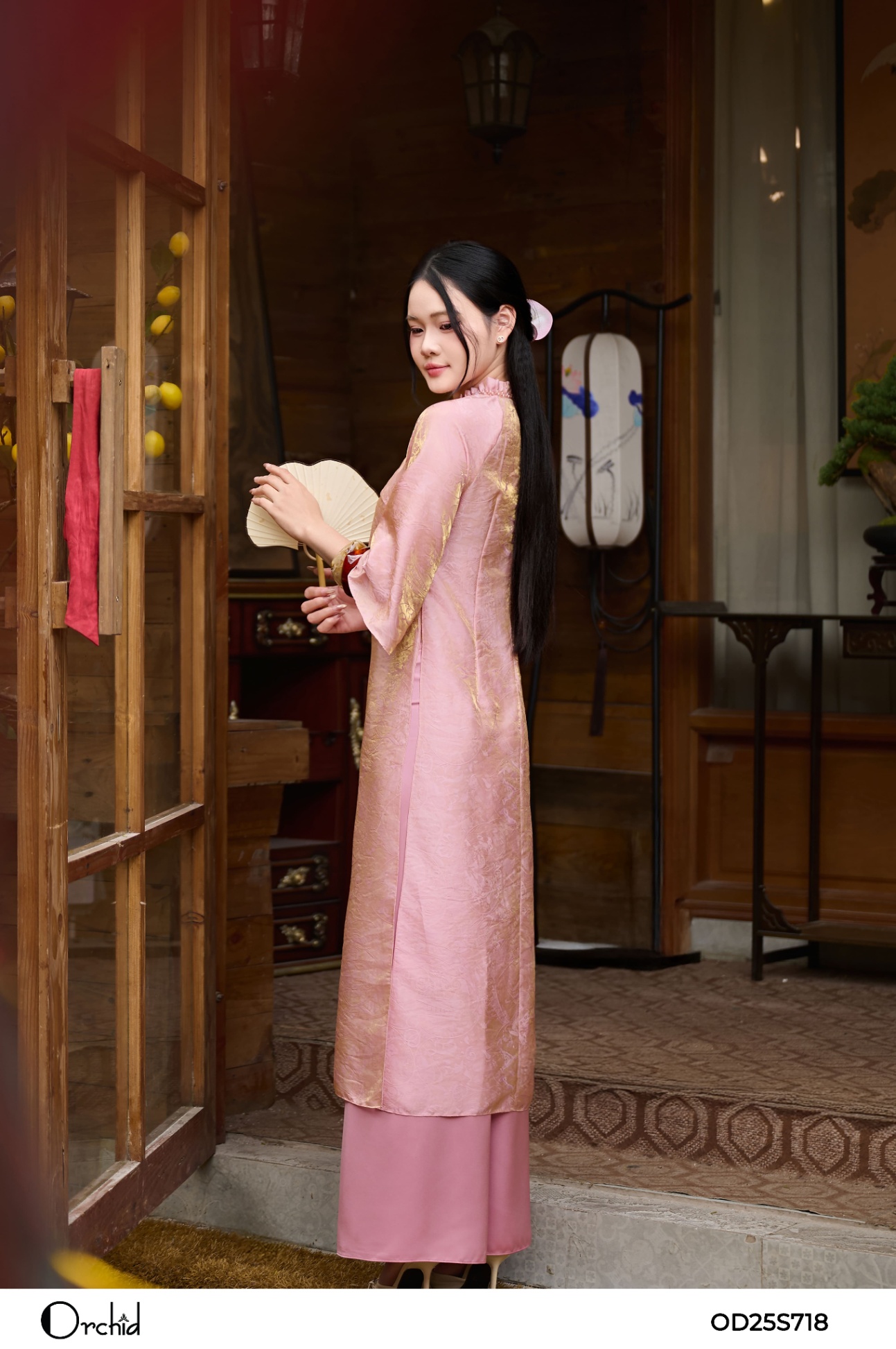OD25S718 - Sét bộ tơ lụa ánh họa tiệt