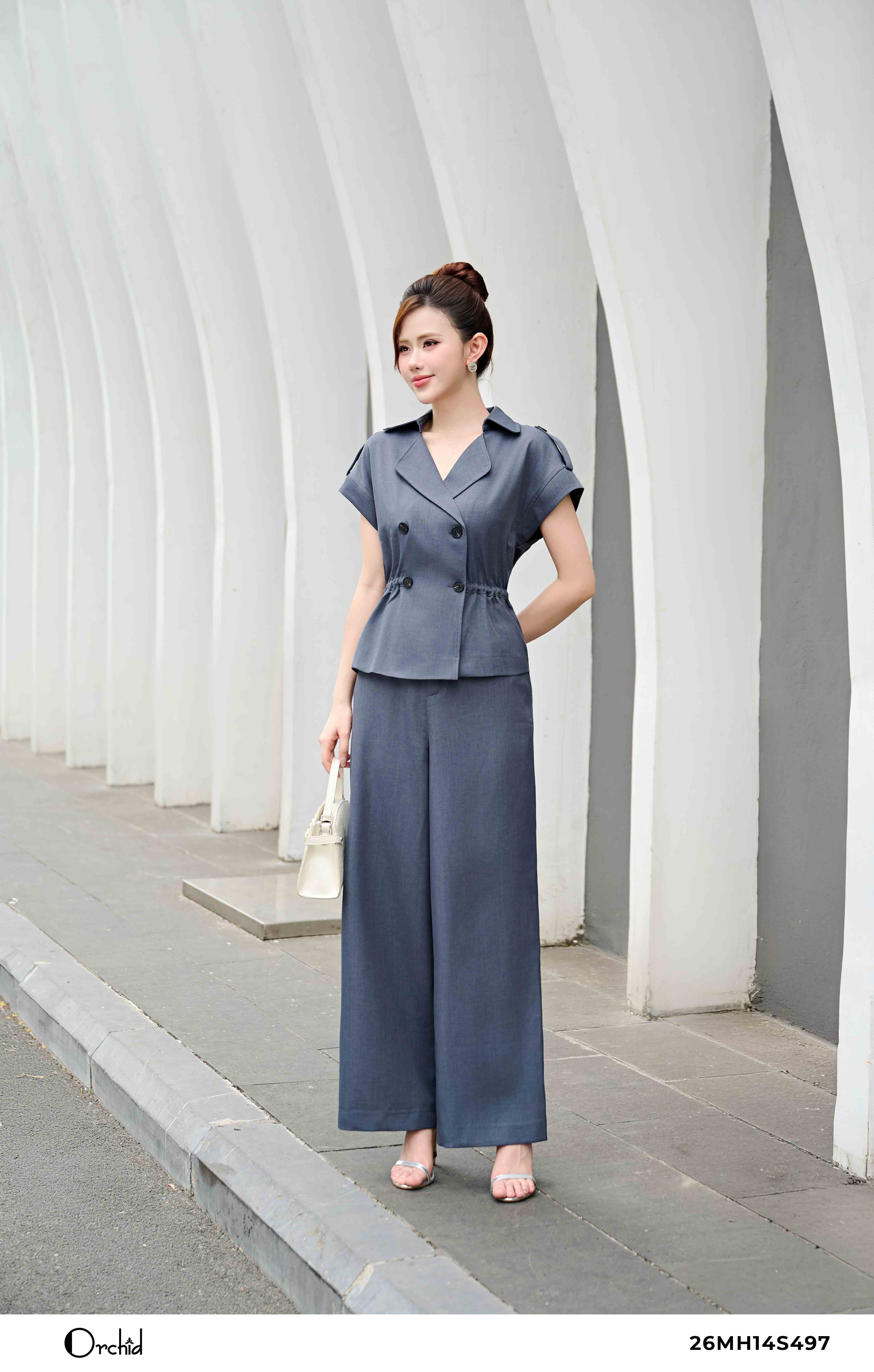 26MH14S497 - Bộ twill silk xước